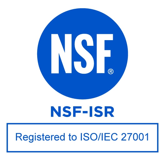 registered to iso/iec 27001